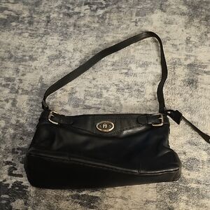 ETIENNE AIGNER Black Leather Handbag/Purse/Shoulder Bag